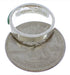 Southwestern Sterling Silver Turquoise Inlay Ring Size 4-3/4 UX36850